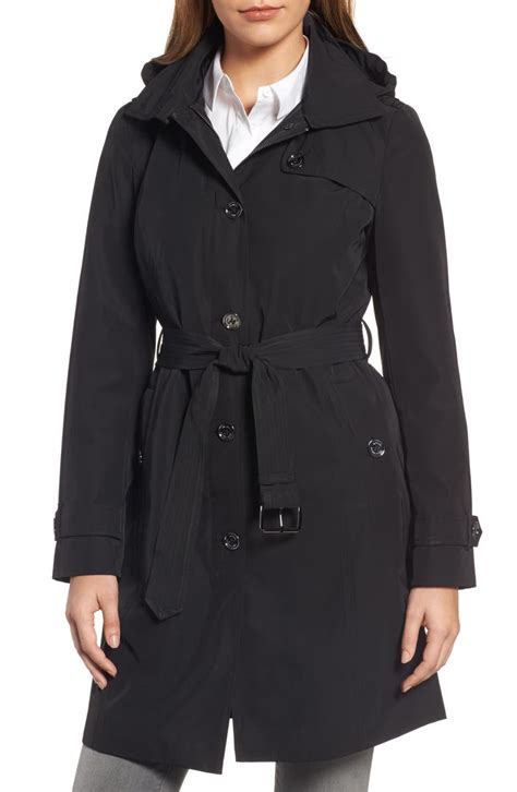 michael kors packable trench coat|Michael Kors trench coat women.